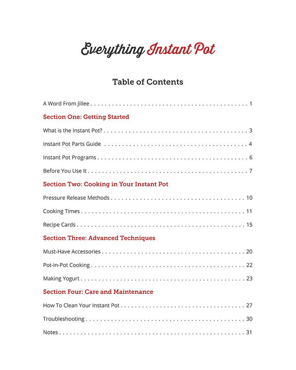 Everything Instant Pot eBook - By Jillee Shop